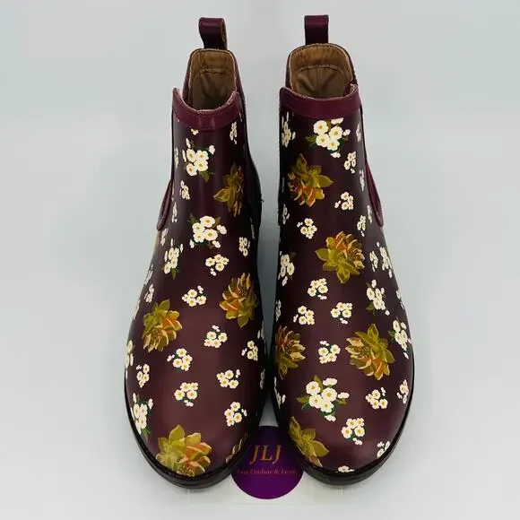 FitFlop Women's Chai Dark Floral Berry Mix Chelsea Ankle Boots N17-621 Size 7.5 - Picture 3 of 11